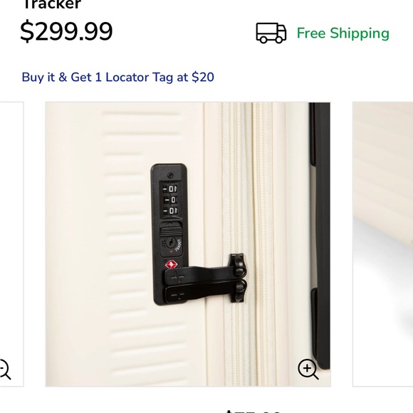 Gently used Bentley off white suitcase - Picture 5 of 9